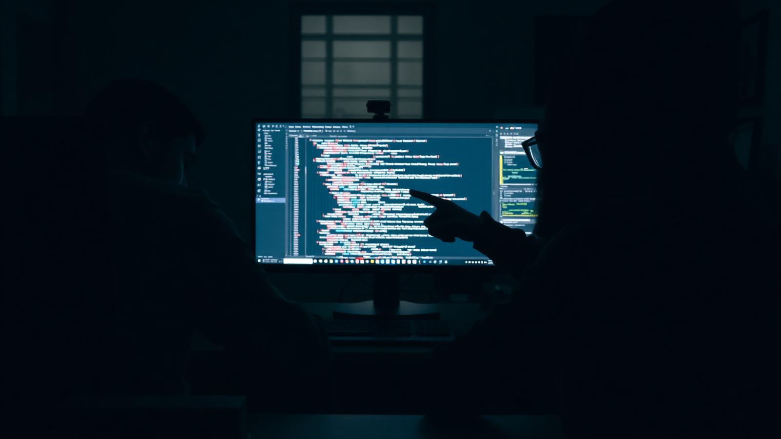 Developers collaborating on code